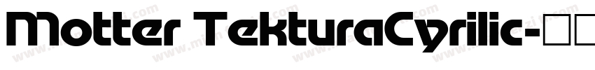 Motter TekturaCyrilic字体转换